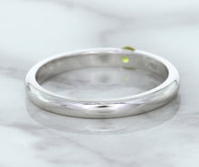 Load image into Gallery viewer, 0.10ct Round Yellow Sapphire Ring in 18K White Gold