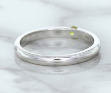 Load image into Gallery viewer, 0.10ct Round Yellow Sapphire Ring in 18K White Gold