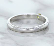 Load image into Gallery viewer, 0.10ct Round Yellow Sapphire Ring in 18K White Gold