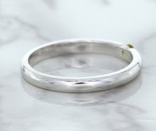 Load image into Gallery viewer, 0.10ct Round Yellow Sapphire Ring in 18K White Gold