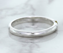 Load image into Gallery viewer, 0.10ct Round Yellow Sapphire Ring in 18K White Gold