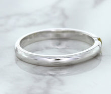 Load image into Gallery viewer, 0.10ct Round Yellow Sapphire Ring in 18K White Gold