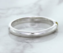 Load image into Gallery viewer, 0.10ct Round Yellow Sapphire Ring in 18K White Gold