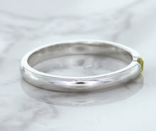 Load image into Gallery viewer, 0.10ct Round Yellow Sapphire Ring in 18K White Gold