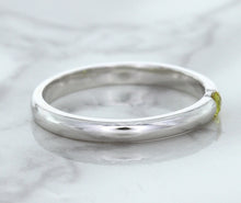 Load image into Gallery viewer, 0.10ct Round Yellow Sapphire Ring in 18K White Gold