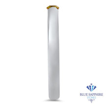 Load image into Gallery viewer, 0.10ct Round Yellow Sapphire Ring in 18K White Gold