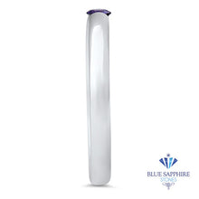 Load image into Gallery viewer, 0.10ct Round Purple Sapphire Ring in 18K White Gold