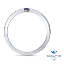 Load image into Gallery viewer, 0.10ct Round Purple Sapphire Ring in 18K White Gold