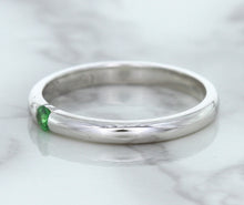Load image into Gallery viewer, 0.10ct Round Tsavorite Ring in 18K White Gold