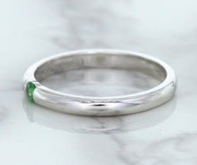 Load image into Gallery viewer, 0.10ct Round Tsavorite Ring in 18K White Gold