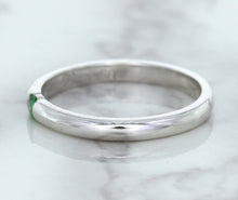 Load image into Gallery viewer, 0.10ct Round Tsavorite Ring in 18K White Gold
