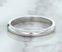 Load image into Gallery viewer, 0.10ct Round Tsavorite Ring in 18K White Gold