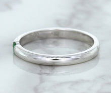 Load image into Gallery viewer, 0.10ct Round Tsavorite Ring in 18K White Gold