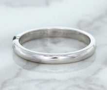 Load image into Gallery viewer, 0.10ct Round Tsavorite Ring in 18K White Gold