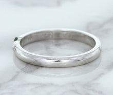 Load image into Gallery viewer, 0.10ct Round Tsavorite Ring in 18K White Gold