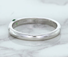 Load image into Gallery viewer, 0.10ct Round Tsavorite Ring in 18K White Gold