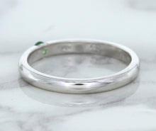 Load image into Gallery viewer, 0.10ct Round Tsavorite Ring in 18K White Gold
