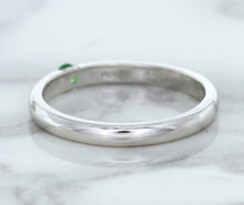 Load image into Gallery viewer, 0.10ct Round Tsavorite Ring in 18K White Gold