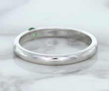 Load image into Gallery viewer, 0.10ct Round Tsavorite Ring in 18K White Gold