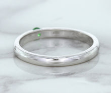Load image into Gallery viewer, 0.10ct Round Tsavorite Ring in 18K White Gold