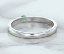 Load image into Gallery viewer, 0.10ct Round Tsavorite Ring in 18K White Gold