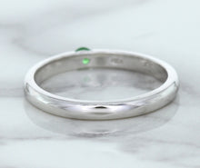 Load image into Gallery viewer, 0.10ct Round Tsavorite Ring in 18K White Gold