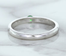 Load image into Gallery viewer, 0.10ct Round Tsavorite Ring in 18K White Gold