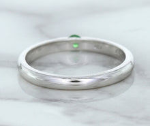 Load image into Gallery viewer, 0.10ct Round Tsavorite Ring in 18K White Gold