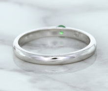 Load image into Gallery viewer, 0.10ct Round Tsavorite Ring in 18K White Gold