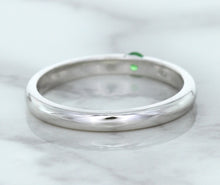 Load image into Gallery viewer, 0.10ct Round Tsavorite Ring in 18K White Gold