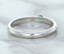 Load image into Gallery viewer, 0.10ct Round Tsavorite Ring in 18K White Gold