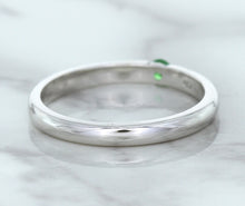 Load image into Gallery viewer, 0.10ct Round Tsavorite Ring in 18K White Gold