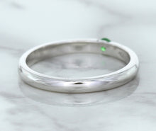 Load image into Gallery viewer, 0.10ct Round Tsavorite Ring in 18K White Gold