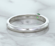 Load image into Gallery viewer, 0.10ct Round Tsavorite Ring in 18K White Gold
