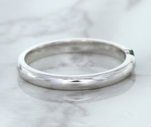 Load image into Gallery viewer, 0.10ct Round Tsavorite Ring in 18K White Gold