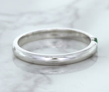 Load image into Gallery viewer, 0.10ct Round Tsavorite Ring in 18K White Gold