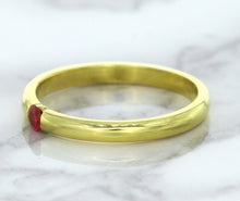 Load image into Gallery viewer, 0.10ct Round Ruby Ring in 18K Yellow Gold