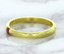 Load image into Gallery viewer, 0.10ct Round Ruby Ring in 18K Yellow Gold