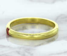 Load image into Gallery viewer, 0.10ct Round Ruby Ring in 18K Yellow Gold