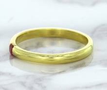 Load image into Gallery viewer, 0.10ct Round Ruby Ring in 18K Yellow Gold