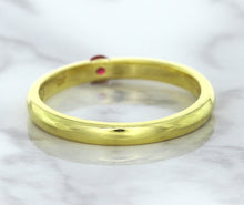 Load image into Gallery viewer, 0.10ct Round Ruby Ring in 18K Yellow Gold
