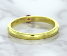 Load image into Gallery viewer, 0.10ct Round Ruby Ring in 18K Yellow Gold