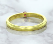 Load image into Gallery viewer, 0.10ct Round Ruby Ring in 18K Yellow Gold