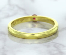 Load image into Gallery viewer, 0.10ct Round Ruby Ring in 18K Yellow Gold