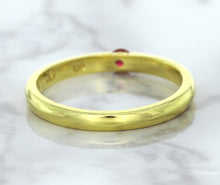 Load image into Gallery viewer, 0.10ct Round Ruby Ring in 18K Yellow Gold