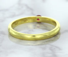 Load image into Gallery viewer, 0.10ct Round Ruby Ring in 18K Yellow Gold