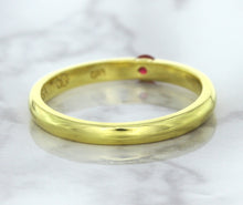 Load image into Gallery viewer, 0.10ct Round Ruby Ring in 18K Yellow Gold