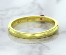Load image into Gallery viewer, 0.10ct Round Ruby Ring in 18K Yellow Gold