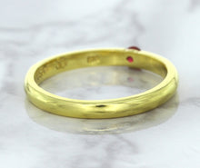 Load image into Gallery viewer, 0.10ct Round Ruby Ring in 18K Yellow Gold