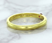 Load image into Gallery viewer, 0.10ct Round Ruby Ring in 18K Yellow Gold